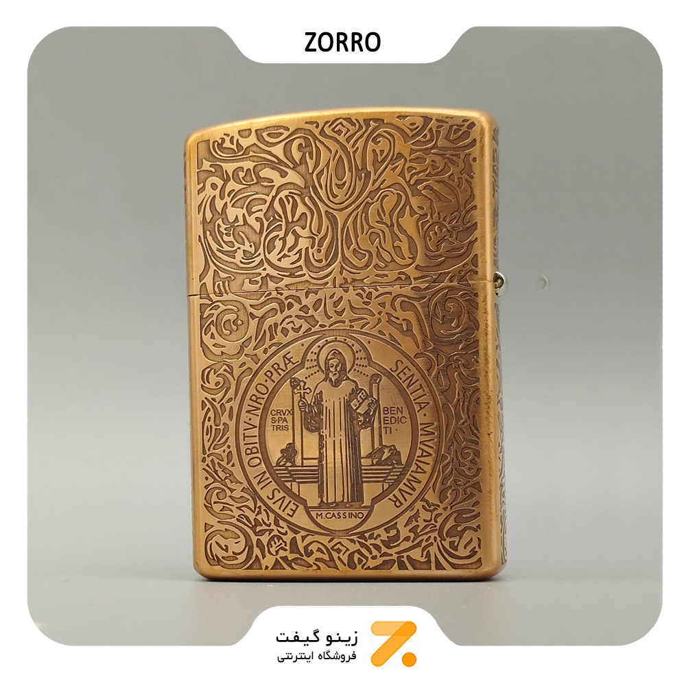 فندک بنزینی زورو رزگلد طرح کنستانتین مدل زد تی 044 بی :: فندک های بنزینی ::  دسته بندی ها - زیپو - فروشگاه آنلاین زینوگیفت - فندک زیپو