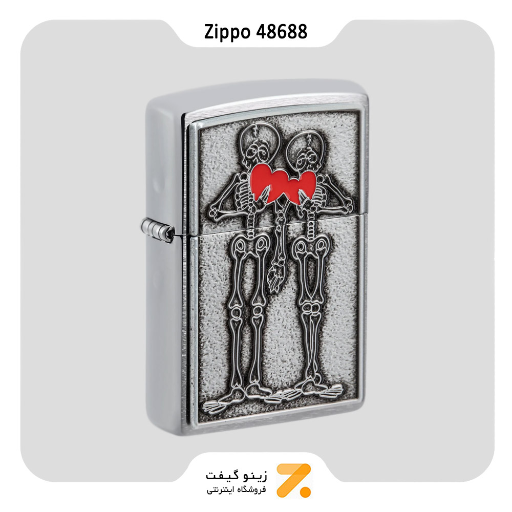 فندک زیپو مدل 48688 طرح برجسته کاپل