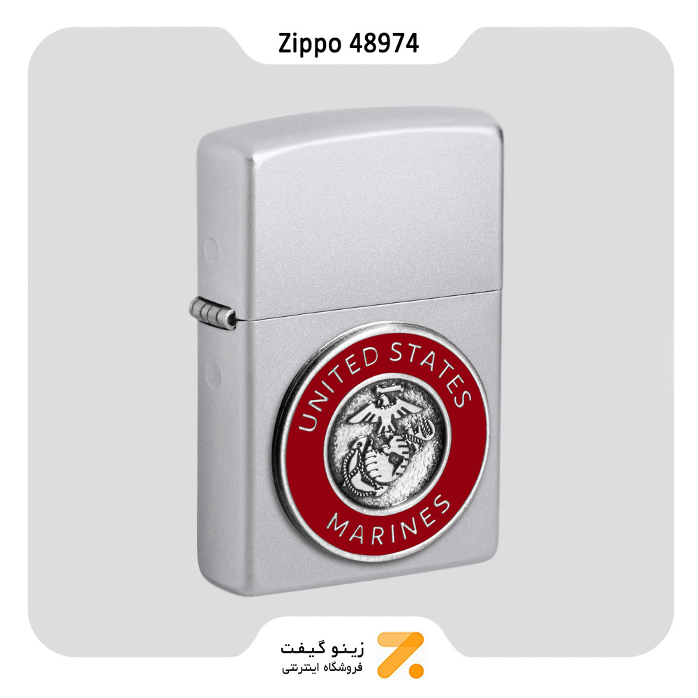 فندک زیپو مدل 48974 طرح لوگو نیرو دریایی ایالات متحده
