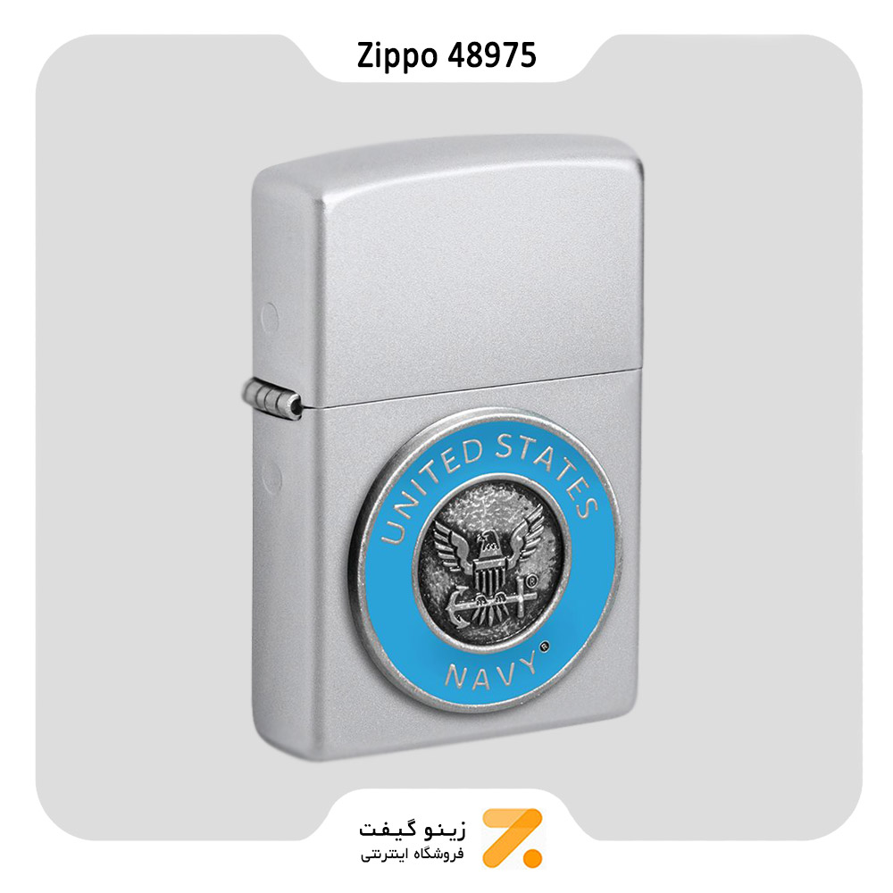 فندک زیپو مدل 48975 طرح لوگو نیرو دریایی ایالات متحده