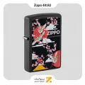 فندک زیپو مدل 48182 طرح لک لک-Zippo Lighter 48182 Zippo Kimono Design Black Matte