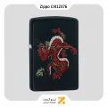فندک زیپو مشکی مدل سی آی 412376 طرح اژدها قرمز-Zippo Lighter 218 CI412376 RED DRAGON DESIGN