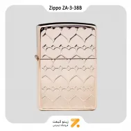 فندک بنزینی زیپو طرح قلب مدل زد ای-3-38 بی-Zippo Lighter ZA-3-38B SWEET HEAT PINK GD