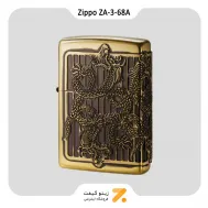 ZA-3-68A فندک بنزینی زیپو طرح اژدها مدل-Zippo Lighter ZA-3-68A DRAGON ANTIQUE BS
