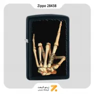 Zippo Lighter 28438 Heavy Metal Salute فندک بنزینی زیپو هوی متال طرح اسکلت مدل 28438