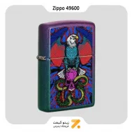 Zippo Lighter 49600 EAGLE SNAKE SWORD DES ​فندک بنزینی زیپو طرح عقاب و مار بدنه هفت رنگ مات مدل 49600