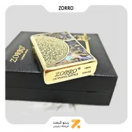 فندک بنزینی زورو صدفی طرح گل مدل 91574-Zorro Lighter SN-LIZO-2104-24