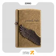 فندک بنزینی زورو طرح برجسته بال مدل زد9770 ای-​Zorro Lighter SN-LIZO-2104-17