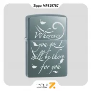 فندک بنزینی زیپو بلک آیس مدل ام پی 319767-​​Zippo Lighter 150-MP319767 150 WHEREVER YOU GO
