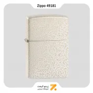 فندک بنزینی زیپو سفید ضد خش مدل 49181 -​Zippo Lighter 49181 REG MERCURY GLASS MATTE