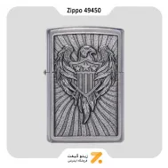 فندک بنزینی زیپو طرح برجسته عقاب مدل 49450-Zippo Lighter ​49450 Eagle Emblem