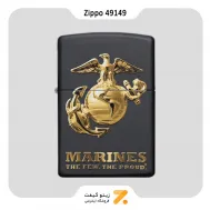 فندک بنزینی زیپو طرح تفنگداران دریایی ایالات متحده مدل 49149-Zippo Lighter ​49149 218 USMC