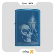 فندک بنزینی زیپو طرح جمجمه مدل 29704-Zippo Lighter ​29704 20446 SKULL DESIGN