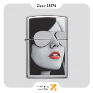 فندک بنزینی زیپو طرح عینک دودی مدل 28274-Zippo Lighter 28274-000009 250 BS SUNGLASSES