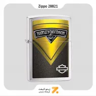 فندک بنزینی زیپو طرح لوگو هارلی دیویدسون مدل 28821-​Zippo Lighter 28821 200 HARLEY DAVIDSON