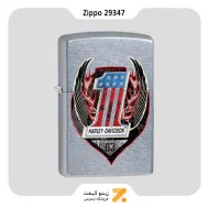 فندک بنزینی زیپو طرح لوگو هارلی دیویدسون مدل 29347-​​Zippo Lighter 29347 207 HARLEY DAVIDSON ONE