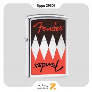 فندک بنزینی زیپو طرح لوگو کمپانی فندر مدل 29309-​Zippo Lighter 29309 250 FENDER