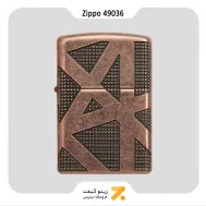 فندک بنزینی زیپو طرح هندسی مدل 49036-​Zippo Lighter 49036 29736 GEOMETRIC 360 DESIGN