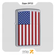 فندک بنزینی زیپو طرح پرچم امریکا مدل 29722-Zippo Lighter ​29722 207 PATRIOTIC
