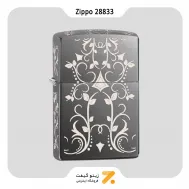 فندک بنزینی زیپو طرح گل مدل Zippo Lighter 28833 150 FILIGREE PATTERN