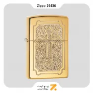 فندک بنزینی زیپو طلایی مدل 29436 طرح صلیب-Zippo Lighter ​29436 169 ECCENTRIC