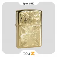 فندک بنزینی زیپو طلایی مدل Zippo Lighter 28450 254B ZIPPO ORNAMENT