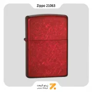 فندک بنزینی زیپو قرمز مدل 21063-​Zippo Lighter 21063 REG CANDY APPLE RED MT LT