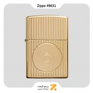 فندک بنزینی زیپو لیمیتد ادیشن سال 2021 مدل 49631-Zippo Lighter 49631 Founder's Day 2021 Gold Plated Edition Collectible