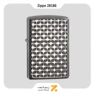 فندک بنزینی زیپو مدل 28186 طرح برجسته ستاره-Zippo Lighter ​28186-000009 24095 ENGINE TURN STAR