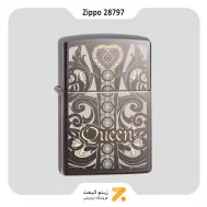 فندک بنزینی زیپو مدل 28797 طرح ملکه-Zippo Lighter 28797 150 QUEEN