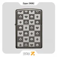 فندک بنزینی زیپو مدل 29082 رنگ دودی-​Zippo Lighter 29082 CARD SUITS