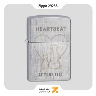 فندک بنزینی زیپو مدل 29258 طرح سگ و گربه-Zippo Lighter 29258 28181 CAT & DOG