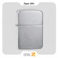 فندک بنزینی زیپو مدل رپلیکا 1941 -Zippo Lighter 1941-REPLICA BRUSH CHROME