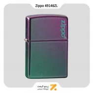 فندک بنزینی زیپو هفت رنگ مات طرح لوگو زیپو مدل 49146 زد ال-Zippo Lighter ​49146ZL -49146 ZIPPO LOGO