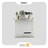 فندک بنزینی هانست نقره ای مدل 2201-76-​​Honest Lighter SN-LIHN-2201-76