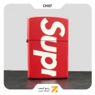 فندک بنزینی چیف طرح لوگو سوپرمی مدل سی اف 1124 اچ-​​Chief Lighter SN-LICH-2104-102