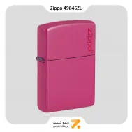 فندک زیپو صورتی پر رنگ طرح لوگو زیپو مدل 49846 زد ال-​Zippo Lighter 49846ZL FREQUENCY ZIPPO LOGO
