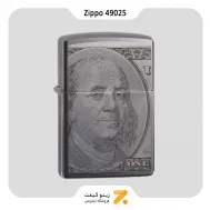 فندک زیپو طرح دلار مدل 49025-​Zippo Lighter 49025 150 CURRENCY DESIGN