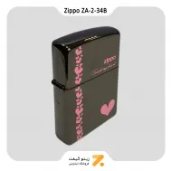 فندک زیپو طرح قلب مدل زد ای 2-34 بی-​Zippo Lighter ZA-2-34B HEART LINE