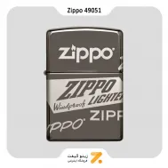 فندک زیپو طرح لوگو زیپو مدل 49051-​Zippo Lighter 49051 150 ZIPPO LOGO DESIGN