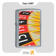 فندک زیپو طرح چرخ رولت مدل 24887-​​Zippo Lighter 24887 207-ROULETTE WHEEL 24887
