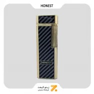 فندک گازی طلایی هانست مدل 2201-16-​Honest Lighter SN-LIHN-2201-16
