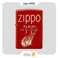 ​Zippo Lighter 49586 49475 ZIPPO RETRO DESIGN فندک بنزینی زیپو قرمزمدل 49586