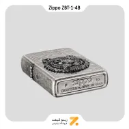 فندک بنزینی زیپو طرح ببر مدل زد بی تی-1-4 بی-Zippo Lighter ZBT-1-4B TIGER EYE EMBLEM (SILVER)
