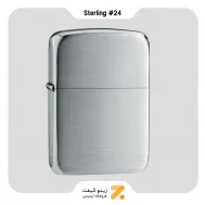 Zippo Hand Satin Sterling Silver 1941 Replica فندک زیپو تمام نقره رپلیکا مدل 24