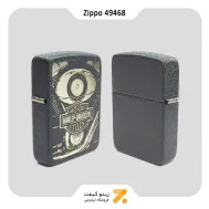 Zippo Lighter 49468 Haley Davidson فندک بنزینی زیپو هارلی دویدسون با بدنه آسفالتی مدل 49468