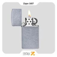 فندک بنزینی زیپو اسلیم مدل 1607-​Zippo Lighter 1607-SLIM STREET CHROME