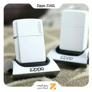 فندک بنزینی زیپو سفید طرح لوگو زیپو مدل 214 زد ال-Zippo Lighter 214ZL ZIPPO LOGO-720060737