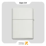 فندک بنزینی زیپو سفید مدل 214-​Zippo Lighter 214 White Matte