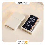 فندک بنزینی زیپو سفید هارلی دیویدسون مدل 28978-Zippo Lighter 28978 214 HARLEY DAVIDSON